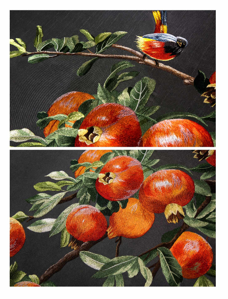 Decorative Art-Picture of Pomegranate Fruits-海智集-