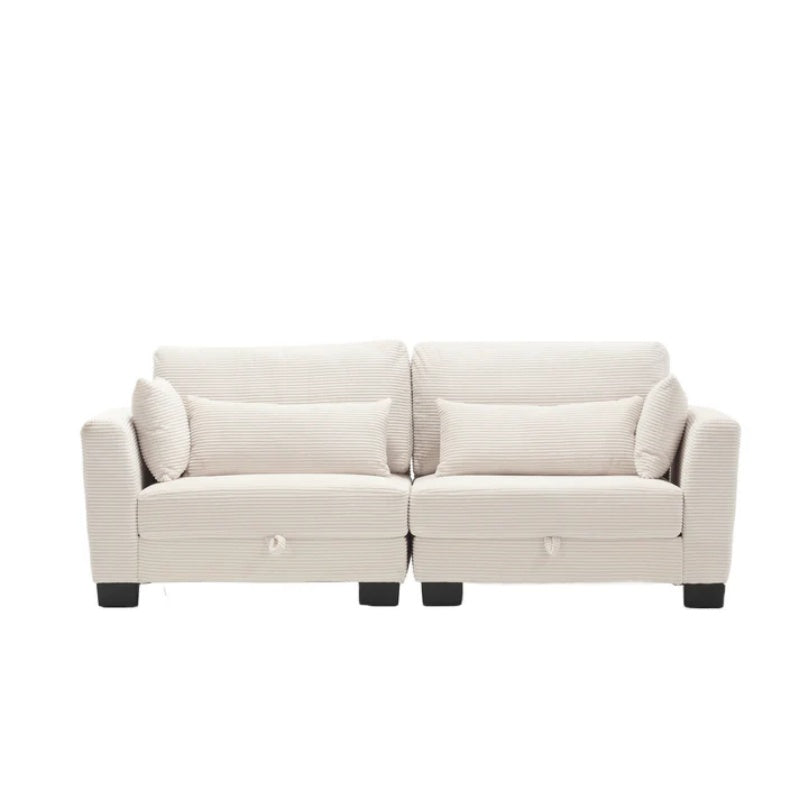 UNITED Modular Sectional Sofa L Shaped Modular Couch with Reversible Chaise Modular Sofa Sectional Couch with Storage Seats-海智集-Default-