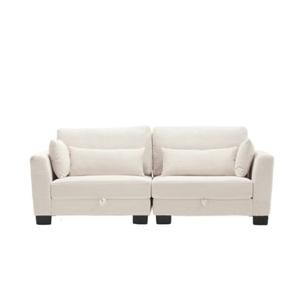 UNITED Modular Sectional Sofa L Shaped Modular Couch with Reversible Chaise Modular Sofa Sectional Couch with Storage Seats-海智集-Default-