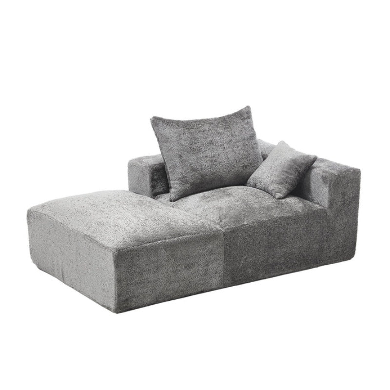UNITED WE WIN Memory Foam 2-Seater Couch, No Installation & Easy to Transport, Deep Seat Modern Sofa with Chenille Fabric, Couch for Living Room, Bedroom, Apartment, Home Office-海智集-Default-