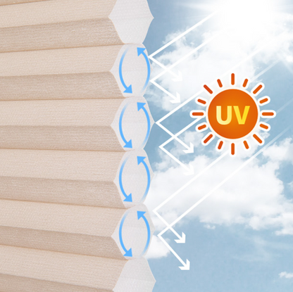 Fully blackout honeycomb blinds： Energy Efficient Insulation and Noise Reduction Blinds, Easy to Clean Blackout Window Treatments-海智集-