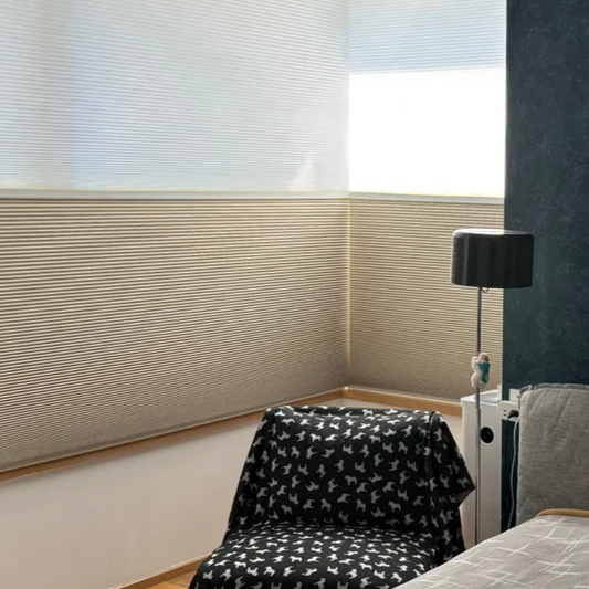Day and Night Honeycomb Shades - Energy Efficient Insulation and Noise Reduction Blinds, Easy to Clean Blackout Window Treatments-海智集-