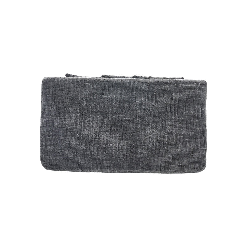 Chenille Interior Lazy Sofa Chaise Longue Armchair with Three Pillows and Armrests in Grey - 海智集