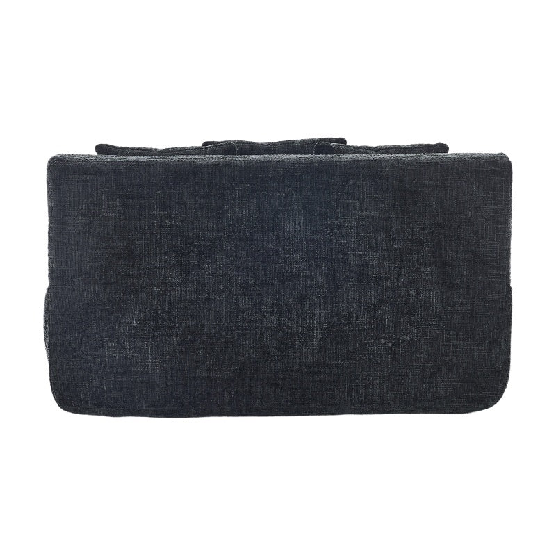 Chenille Interior Lazy Sofa Chaise Lounge Armchair with Three Pillows and Armrests, Black, Soft Chenille, 61.42x48.43x27.95 inches - 海智集