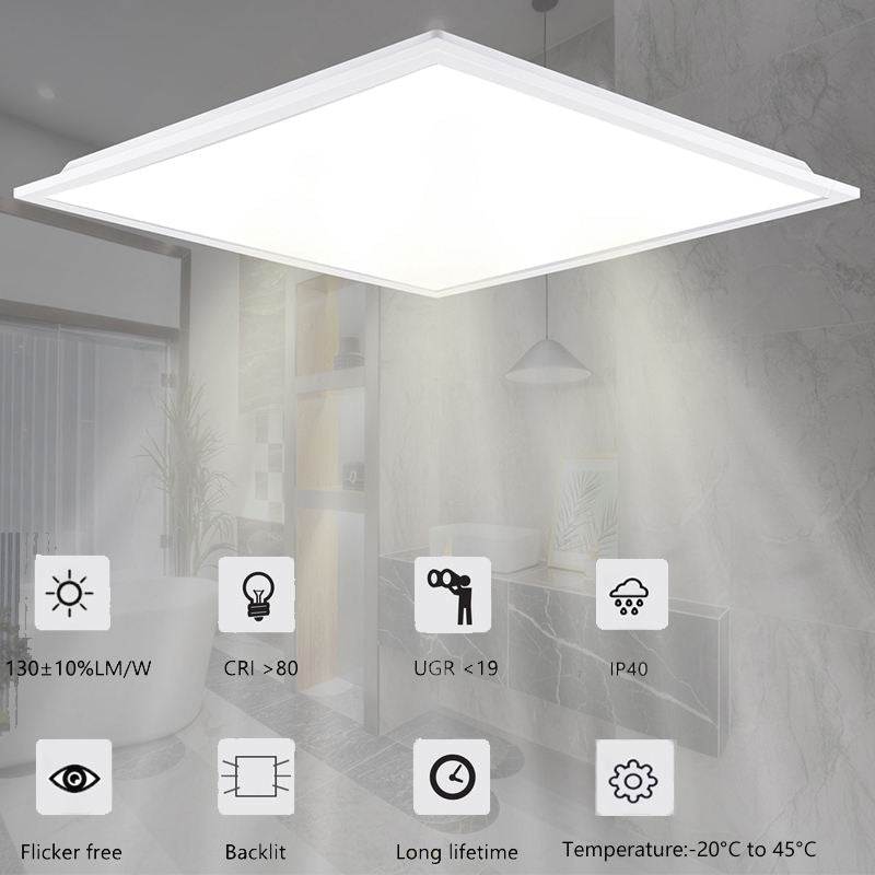 Commercial 36W LED Panel Light 30x120 Flat Panels 3000K 6500K Temperature Modern Square IP44 Rating 5 Years Warranty for Home - 海智集