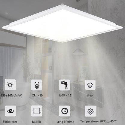 Commercial 36W LED Panel Light 30x120 Flat Panels 3000K 6500K Temperature Modern Square IP44 Rating 5 Years Warranty for Home - 海智集
