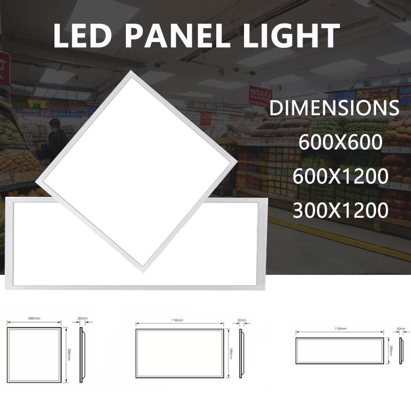 Commercial 36W LED Panel Light 30x120 Flat Panels 3000K 6500K Temperature Modern Square IP44 Rating 5 Years Warranty for Home - 海智集