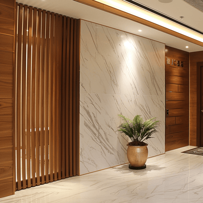 Creative Beautiful Wood Accent Wall Panels for Your Living Room Floor - to - ceiling Wooden Wall Panels - 海智集