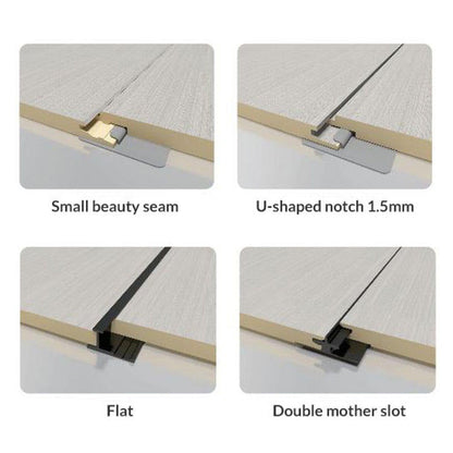 Wholesale Interior Decorative Board Wood Plastic Timber Cladding Panels WPC Smooth Board WPC Internal TV Panel Wall-海智集-