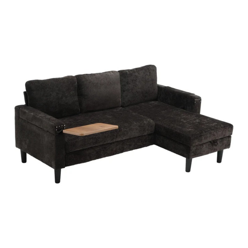 UNITED Sectional Sofa Reversible Sectional Sleeper Sectional Sofa with Storage Chaise-海智集-Default-