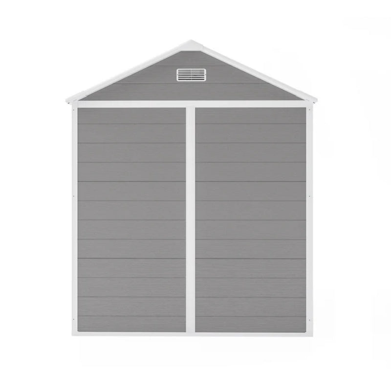 Campcraft 6*5ft resin storage shed, high quality pp material, strong structure, waterproof, rust and UV proof, large storage space, 12mm thick pp board, HD window lighting-海智集-Default-