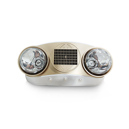 Bathroom Heater Wall-Mounted No-Drill Explosion-Proof Waterproof Two-Light Warm Air Bathroom Light Heater Heating-Kitchen & Bathroom-海智集-Two-Light Wall-Mounted Heater - Gold-