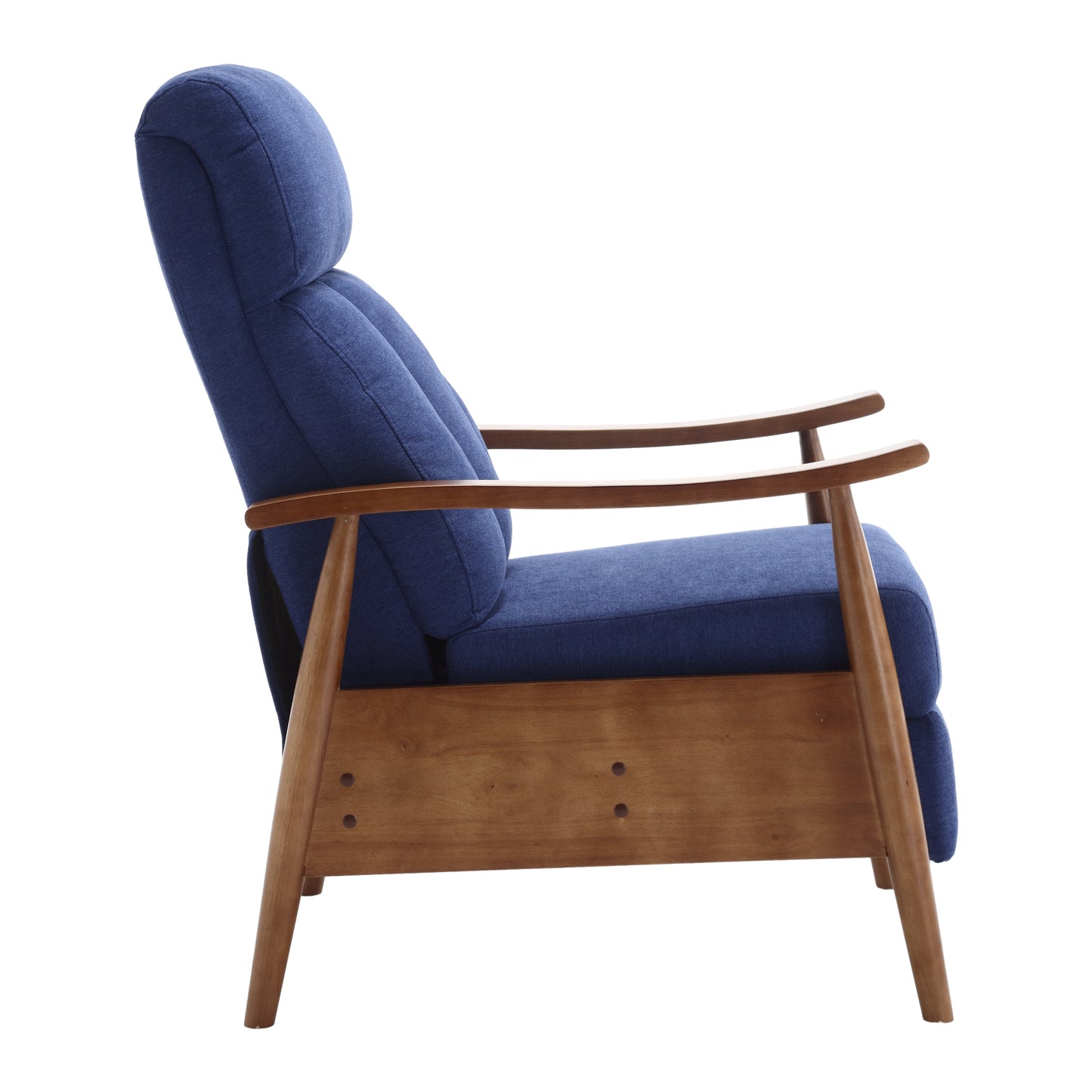 COOLMORE Wood Frame Armchair, Modern Accent Chair Lounge Chair for Living Room-海智集-Default-