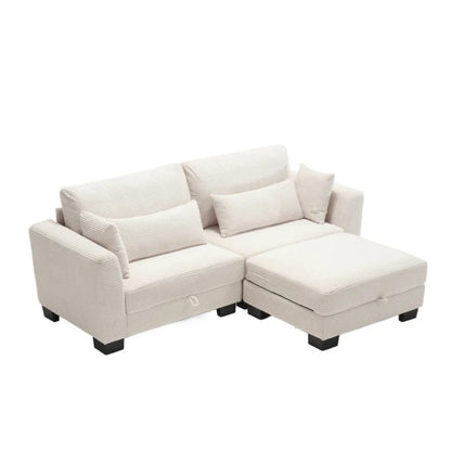 UNITED Modular Sectional Sofa L Shaped Modular Couch with Reversible Chaise Modular Sofa Sectional Couch with Storage Seats-海智集-Default-