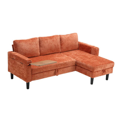 UNITED Sectional Sofa Reversible Sectional Sleeper Sectional Sofa with Storage Chaise-海智集-Default-