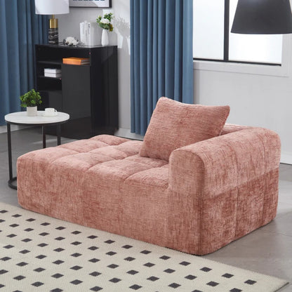 UNITED WE WIN Chenille Loveseat Sofa,Minimalist Modular Couches Sleeper for Living Room Bedroom Apartment Lounge-海智集-Default-