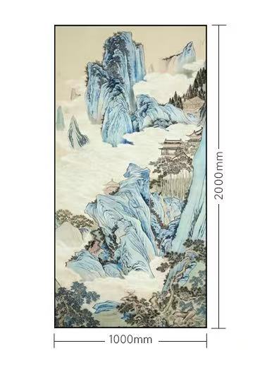 Decorative Art-Peach Blossom Spring Wonderland Map-海智集-