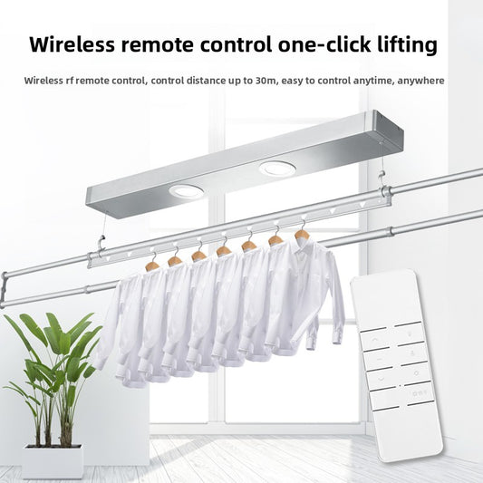 Generation Small Single Rod Intelligent Remote Control Electric Lifting Clothes Dryer Balcony Lifting Clothes Rack-海智集-