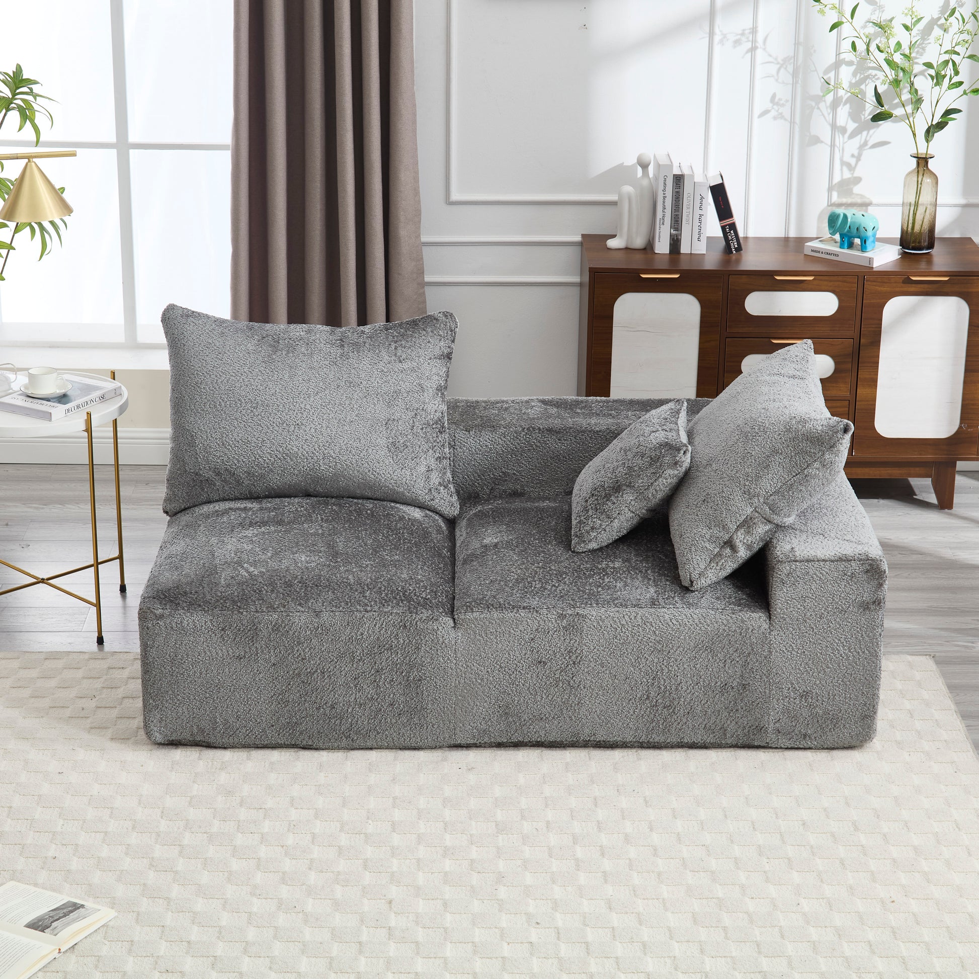 UNITED WE WIN Exquisite fabric technology, intimate two-person design, lazy leisure sitting, free combination of flexible and changeable, a wide range of scene applicability of the sofa-海智集-Default-