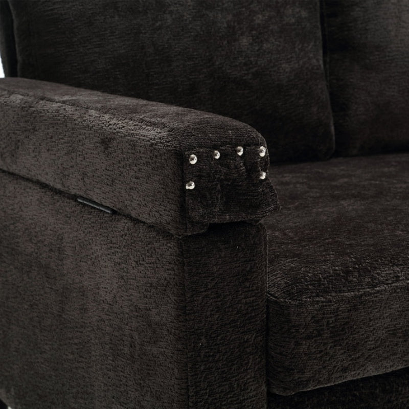 UNITED Sectional Sofa Reversible Sectional Sleeper Sectional Sofa with Storage Chaise-海智集-Default-