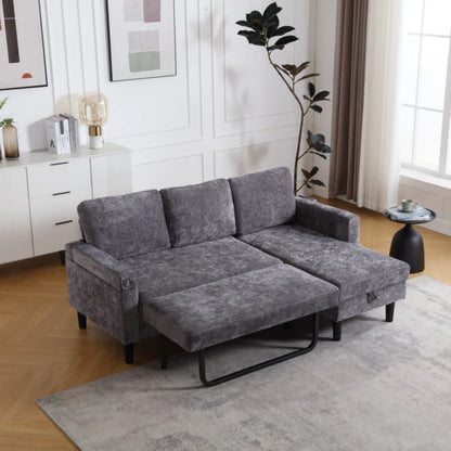 UNITED Sectional Sofa Reversible Sectional Sleeper Sectional Sofa with Storage Chaise-海智集-Default-