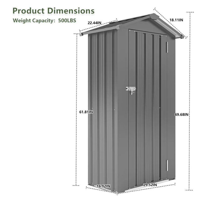 Campcraft High quality galvanized iron sheet, waterproof design, reasonable internal space planning, equipped with a solid lock system, easy to assemble and move, two colors optional-海智集-Default-