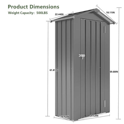 Campcraft High quality galvanized iron sheet, waterproof design, reasonable internal space planning, equipped with a solid lock system, easy to assemble and move, two colors optional-海智集-Default-