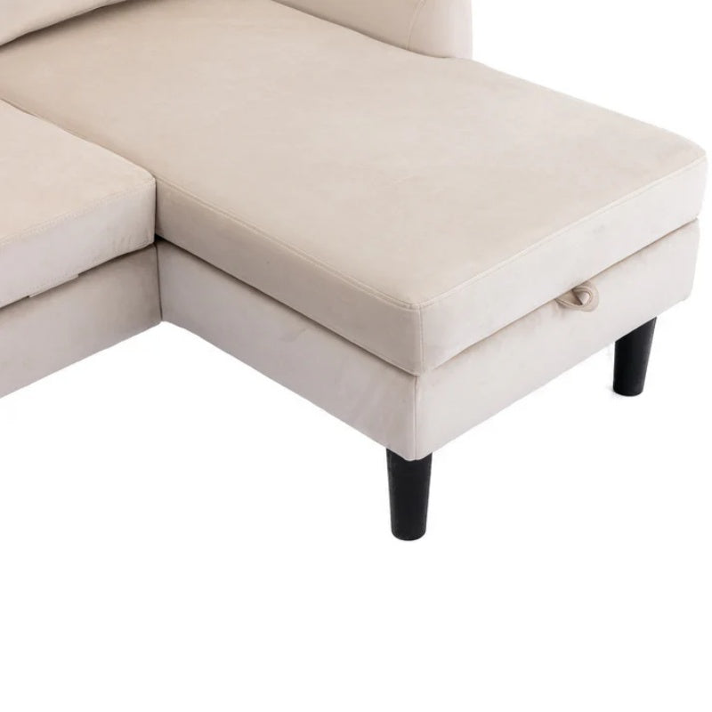 UNITED WE WIN Sectional Sofa Reversible Sectional Sleeper Sectional Sofa with Storage Chaise-海智集-Default-