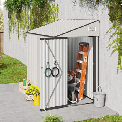 Campcraft Optional two-color storage shed, single hinge door, solid structural design, good ventilation, surface with protective film, and suitable for various scenarios-海智集-Default-