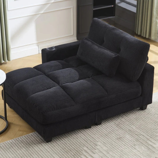 UNITED WE WIN Sleeper Sofa Couch Bed,Oversized Chaise Lounge Chair Cozy Cloud Couch-海智集-Default-