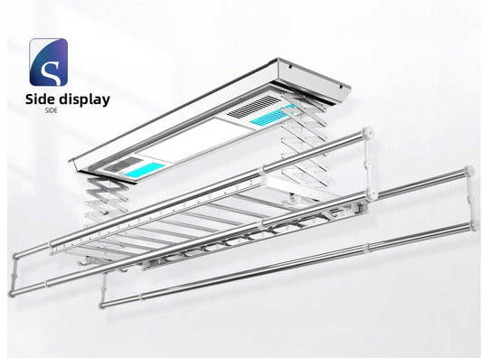First Generation Balcony Side-Mounted Smart Remote Control Electric Clothes Rack Telescopic Clothes Drying Rack Automatic Lifting Clothes Dryer-海智集-