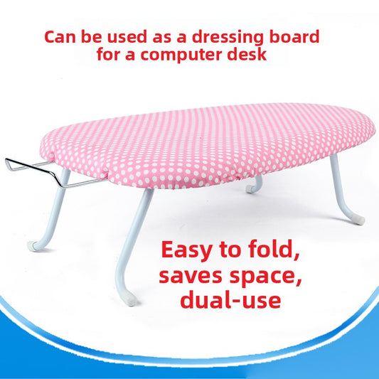 New Mini Desktop Folding Ironing Board with Rack Ironing Board Plastic Board Ironing Board Space Saving-海智集-
