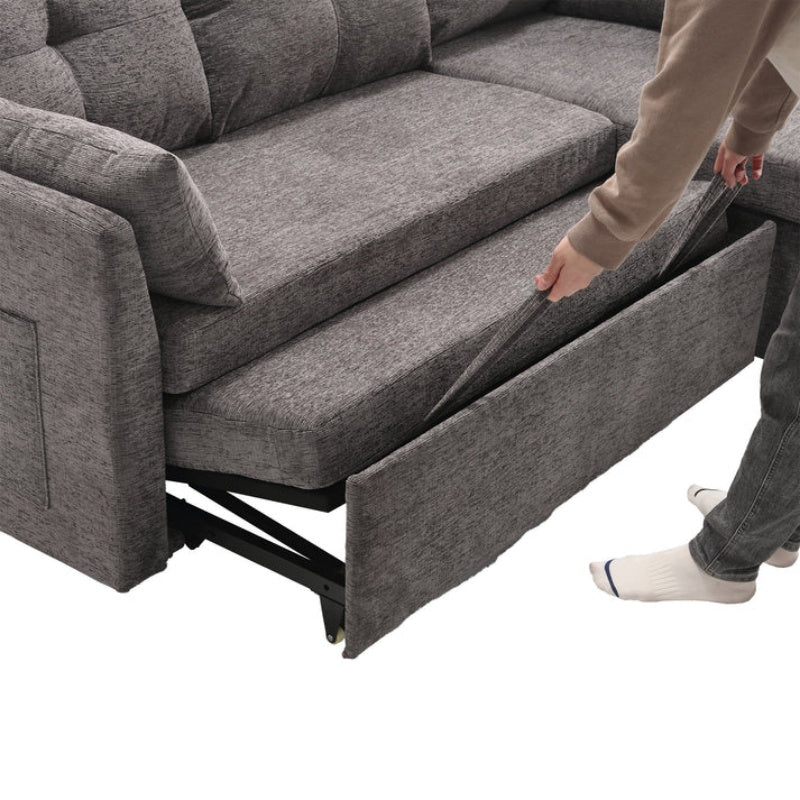 UNITED WE WIN-Furniture, modular L-shaped sofa, modular long sofa with reversible chaise lounge, Sofa bed, Sleeper sofa, modular sofa combination with storage seats.-海智集-Default-