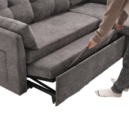 UNITED WE WIN-Furniture, modular L-shaped sofa, modular long sofa with reversible chaise lounge, Sofa bed, Sleeper sofa, modular sofa combination with storage seats.-海智集-Default-