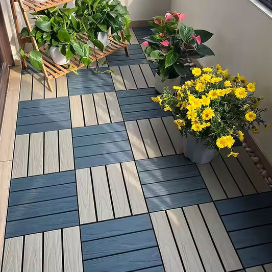 Factory Price Interlocking Flooring Direct Sales Durable WPC Wood Plastic Composite Garage Floor Tiles-海智集-