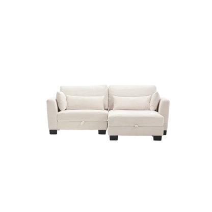 UNITED Modular Sectional Sofa L Shaped Modular Couch with Reversible Chaise Modular Sofa Sectional Couch with Storage Seats-海智集-Default-