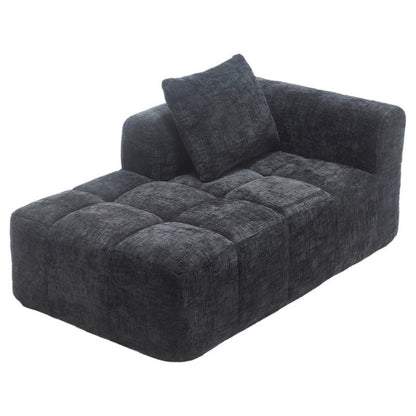 UNITED WE WIN Chenille Loveseat Sofa,Minimalist Modular Couches Sleeper for Living Room Bedroom Apartment Lounge-海智集-Default-