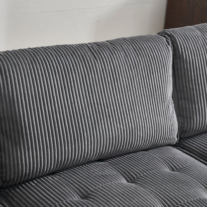 UNITED WE WIN Modular Sectional Sofa U Shaped Modular Couch with Reversible Chaise Modular Sofa Sectional Couch,6- Seat Convertible Sofa,Fit for Living Room-海智集-Default-