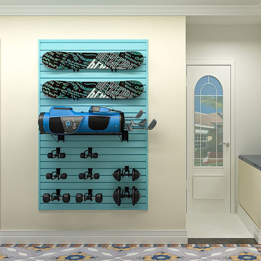 Garage Tool Wall Storage Shelf Interior Living Room Custom Waterproof Wpc Slat Wall Panels - 海智集