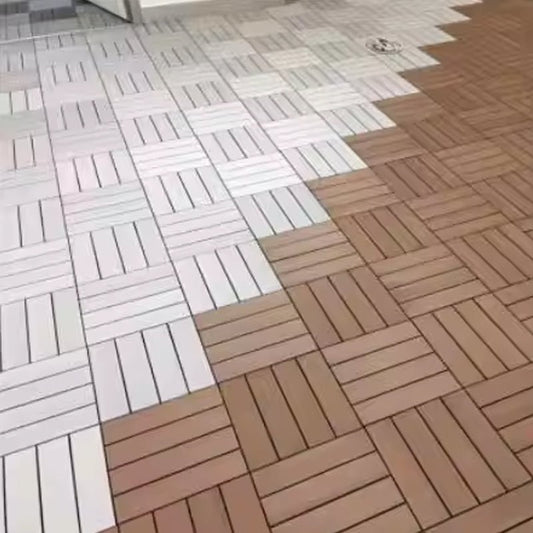 Garden Outdoor Anti-slip Diy Flame Retardant Flooring Tiles Wpc Decking Tiles-海智集-