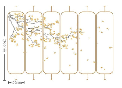 High - End Customizable Painted & Embroidered Jacquard Screen – B2B Wholesale for Commercial Spaces & Project Procurement.A Golden Dance - 海智集