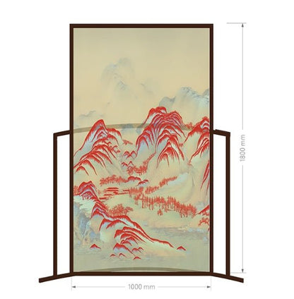 High-End Customizable Painted & Embroidered Jacquard Screen – B2B Wholesale for Commercial Spaces & Project Procurement.Landscapes Stretching for Miles - 海智集