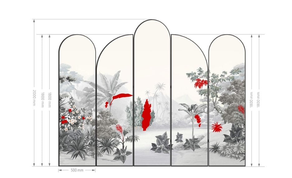 High-End Customizable Painted & Embroidered Jacquard Screen – B2B Wholesale for Commercial Spaces & Project Procurement.Mist Enveloping the Forest - 海智集