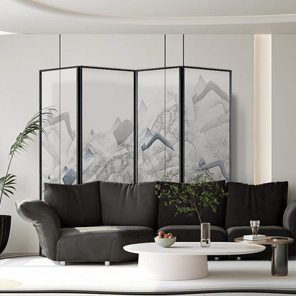 High - End Customizable Painted & Embroidered Jacquard Screen – B2B Wholesale for Commercial Spaces & Project Procurement.Mist - Shrouded Landscapes - 海智集