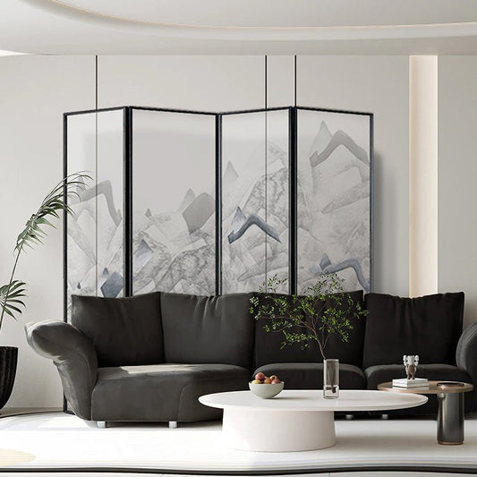 High - End Customizable Painted & Embroidered Jacquard Screen – B2B Wholesale for Commercial Spaces & Project Procurement.Mist - Shrouded Landscapes - 海智集
