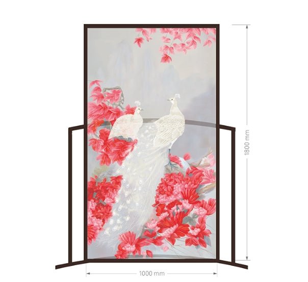 High - End Customizable Painted & Embroidered Jacquard Screen – B2B Wholesale for Commercial Spaces & Project Procurement.Splendid Plumage - 海智集