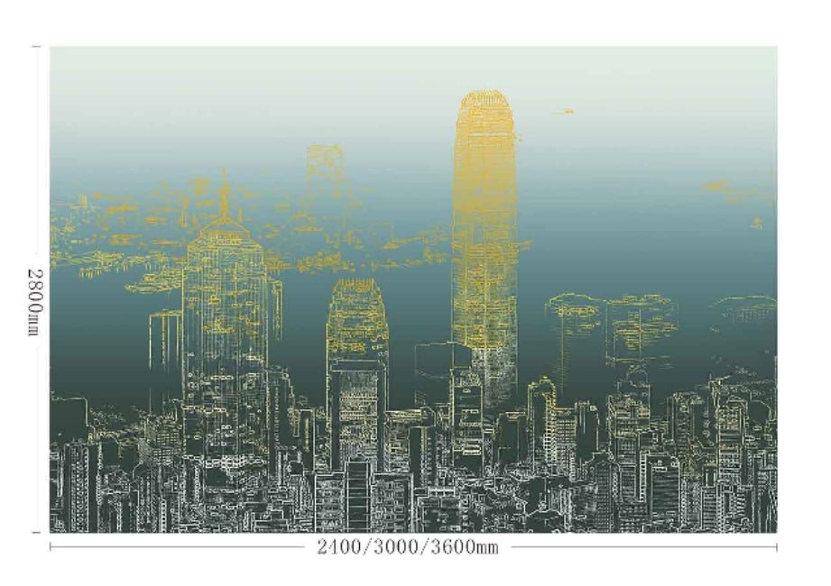 High - End Embroidery Decorative Painting - Suzhou Embroidery with Silk Full - Embroidery Craftsmanship | Commercial Space Soft Decoration Wall Hanging | Bulk Purchases Available with Customizable Patterns and Sizes.Lights Just Lit at Dusk - 海智集