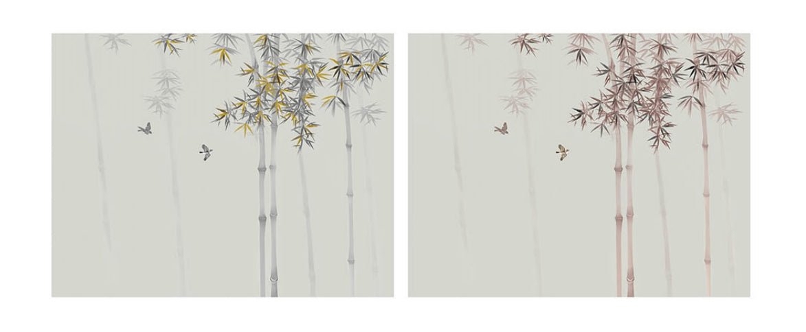 High - End Embroidery Decorative Painting - Suzhou Embroidery with Silk Full - Embroidery Craftsmanship | Commercial Space Soft Decoration Wall Hanging | Bulk Purchases Available with Customizable Patterns and Sizes.Bamboo Shadows in Clear Light - 海智集