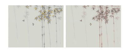 High - End Embroidery Decorative Painting - Suzhou Embroidery with Silk Full - Embroidery Craftsmanship | Commercial Space Soft Decoration Wall Hanging | Bulk Purchases Available with Customizable Patterns and Sizes.Bamboo Shadows in Clear Light - 海智集