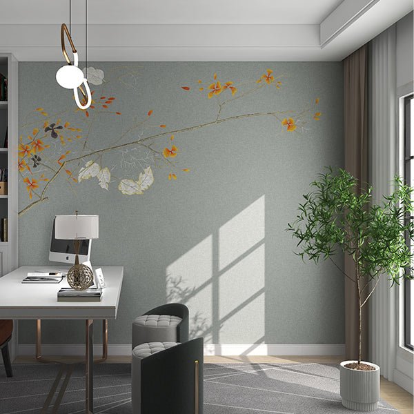 High - End Embroidery Decorative Painting - Suzhou Embroidery with Silk Full - Embroidery Craftsmanship | Commercial Space Soft Decoration Wall Hanging | Bulk Purchases Available with Customizable Patterns and Sizes.A Branch of Splendid Beauty - 海智集
